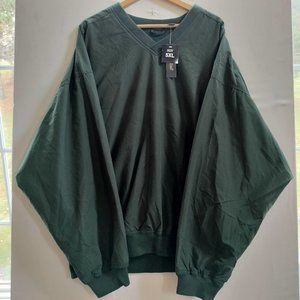 Rivers End Mens Pullover Golf Windbreaker Jacket V Neck Mesh Lining Size 5XL NWT